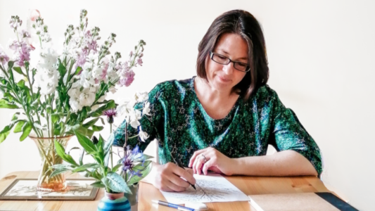 Morwenna Sanders the Artist behind Verbena Wave