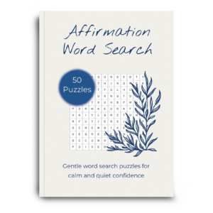 Image of paperback Affirmation Word Search book by Morwenna Sanders